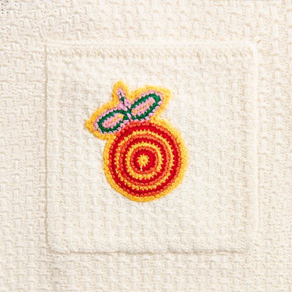 Casablanca Crochet Short With Patches - White For Discount - Image 3